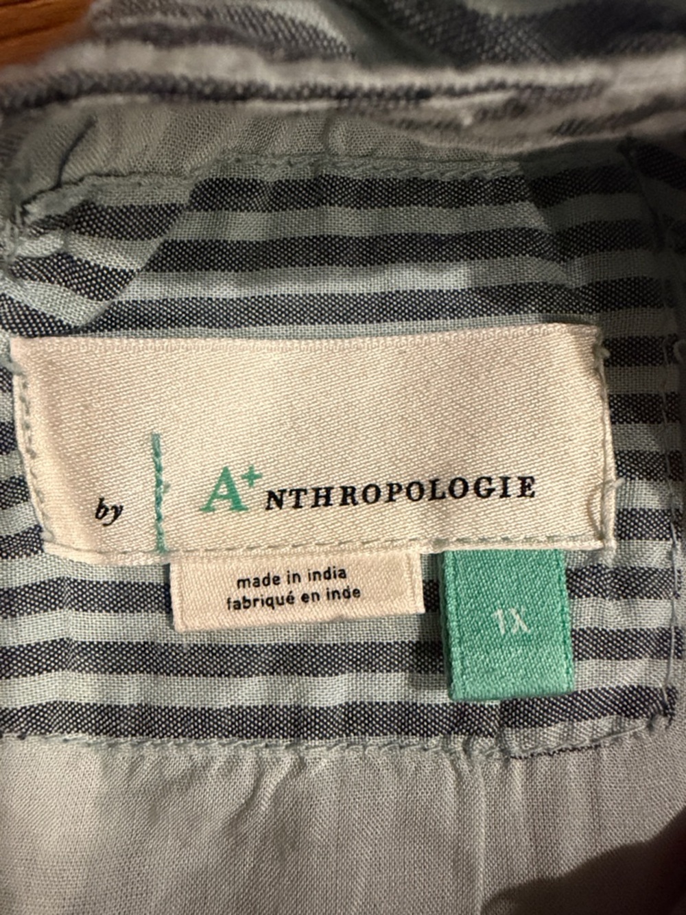 Anthropologie Striped Cotton Tie-Shoulder Sundress in Light Blue - Picture 3 of 8